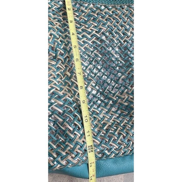 Vintage Style & Co. Sling Woven Blue Large Shoulder Bag Tote Women’s Purse - Picture 5 of 16